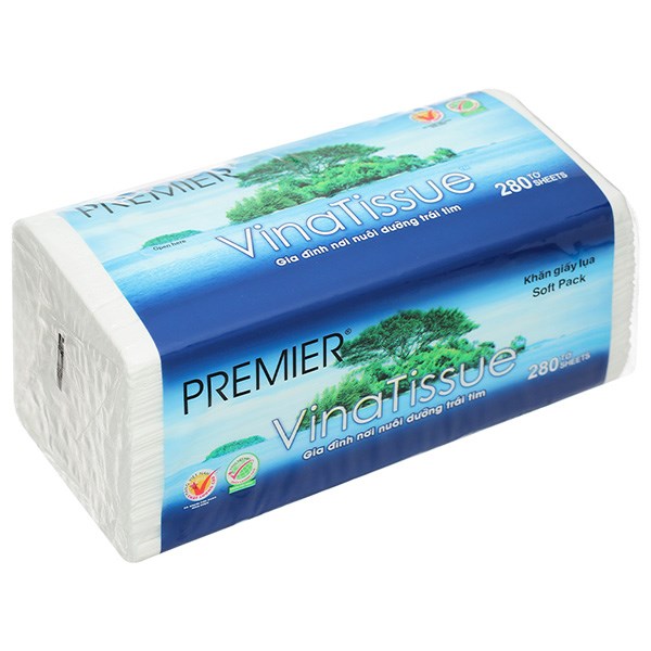 GIẤY RÚT PREMIER VINA TISSUE 280 TỜ